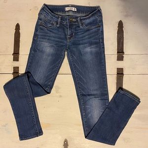 Juniors Bullhead Black Skinny Jeans Size 0
